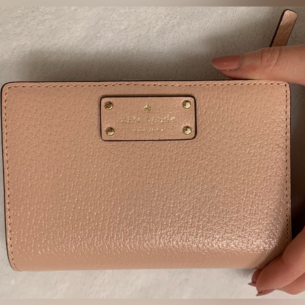 NWT Kate Spade blush wallet